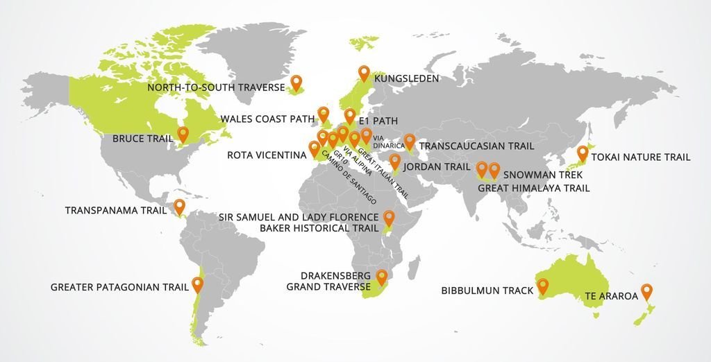 世界中の22の壮大な長距離ハイキングトレイル