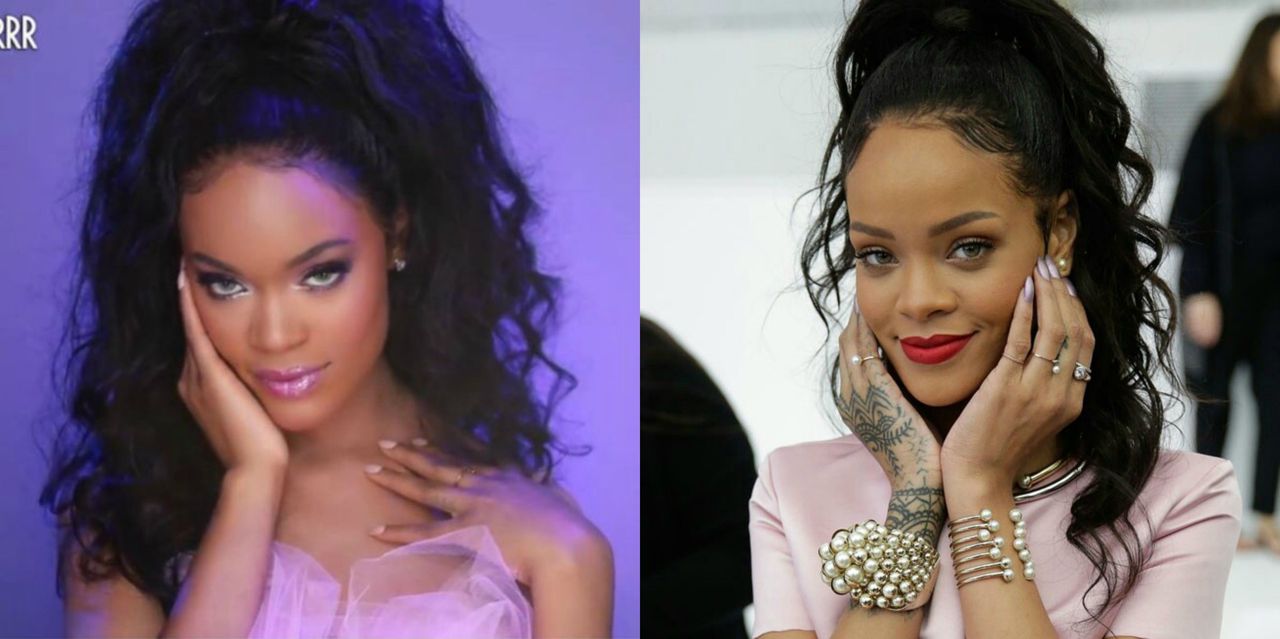 Rihanna tiene un parecido sorprendente que la haría preguntarse a sí misma: '¿Cuál es mi nombre?'