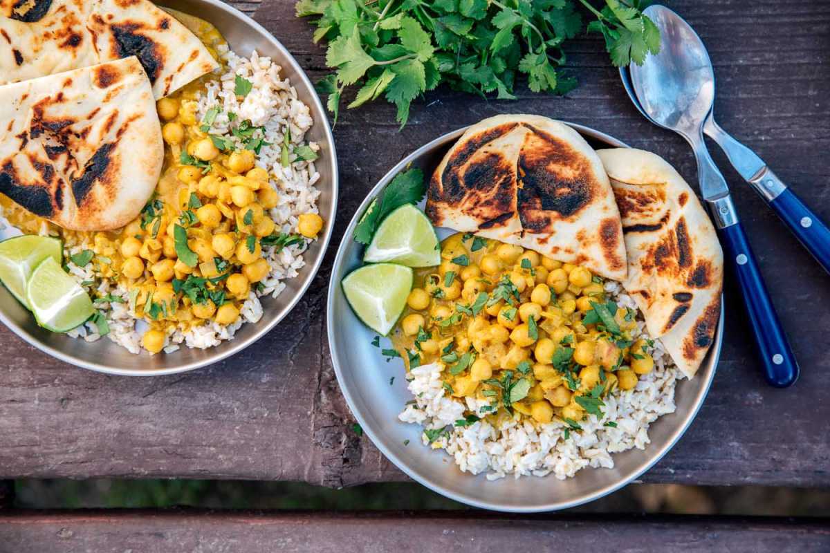 Curry fácil de garbanzos