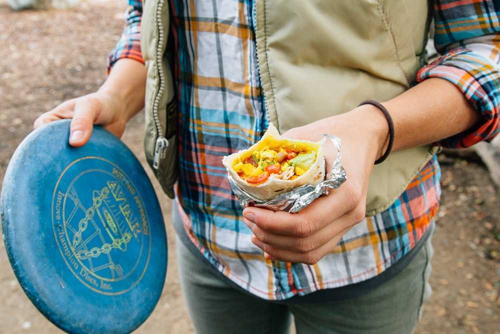 Burrito de café da manhã com tofu